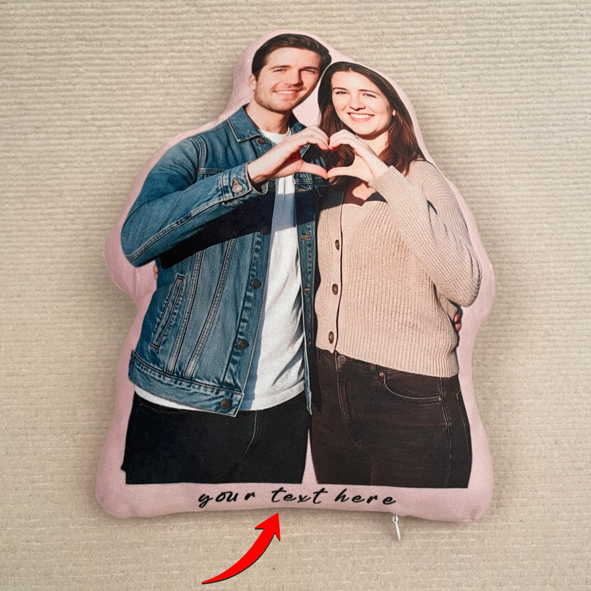 Custom boyfriend photo pillow, Personalized image cushion, valentines day gift for wife, Customized Creative Christmas Gifts
