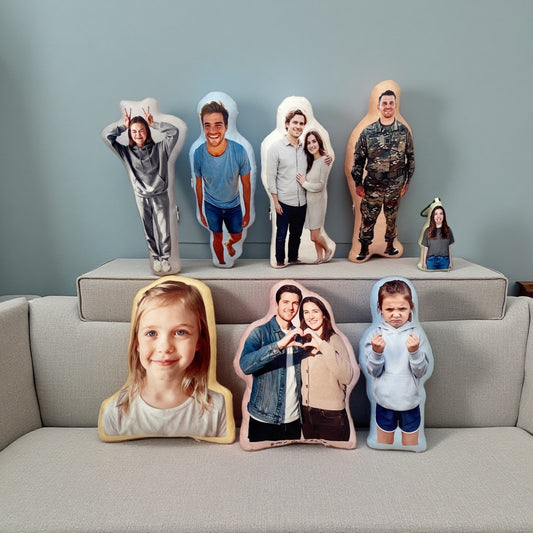 Custom boyfriend photo pillow, Personalized image cushion, valentines day gift for wife, Customized Creative Christmas Gifts