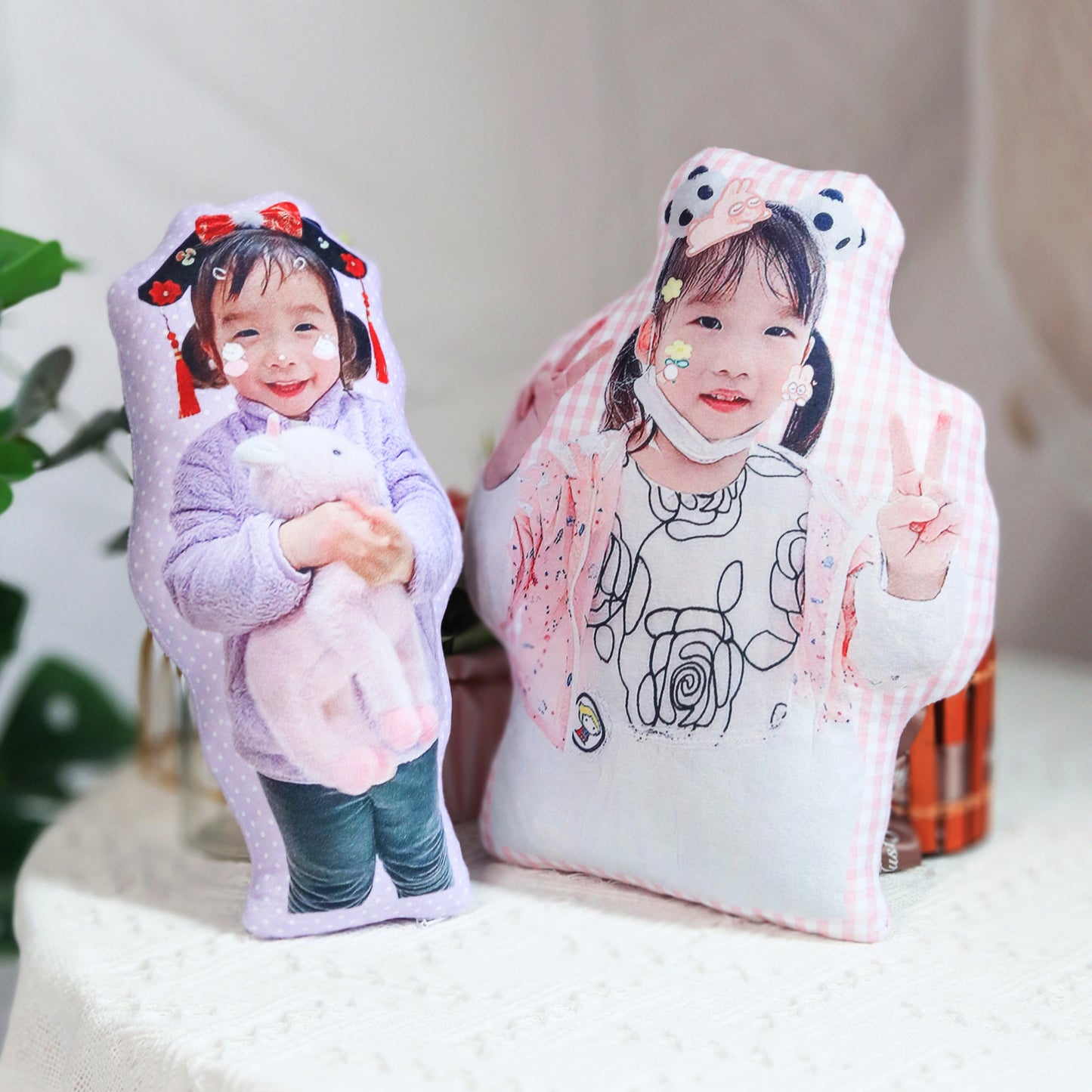 Personalized Photo DIY Humanoid Cushion  Couple Toys Dolls Stuffed Boyfriend Face Pillow Doll Custom Father Mother Lifesize Picture Cushion