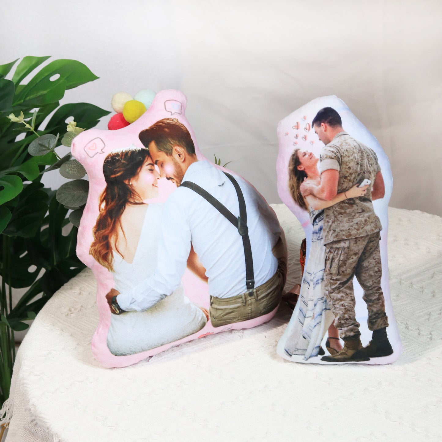 Personalized Photo DIY Humanoid Cushion  Couple Toys Dolls Stuffed Boyfriend Face Pillow Doll Custom Father Mother Lifesize Picture Cushion